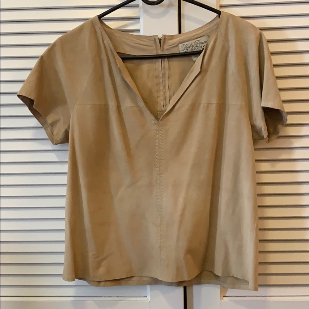 Lucky Brand Suede Top